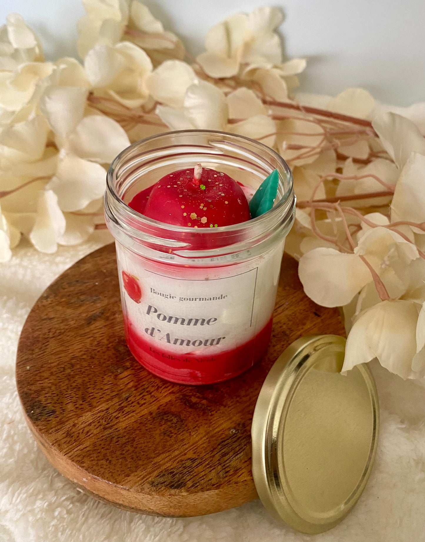 Bougie gourmande Pomme d’Amour - Nouvelle version