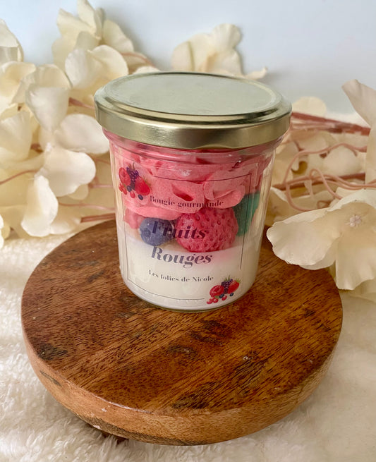 Bougie gourmande fruits Rouges - Nouvelle version