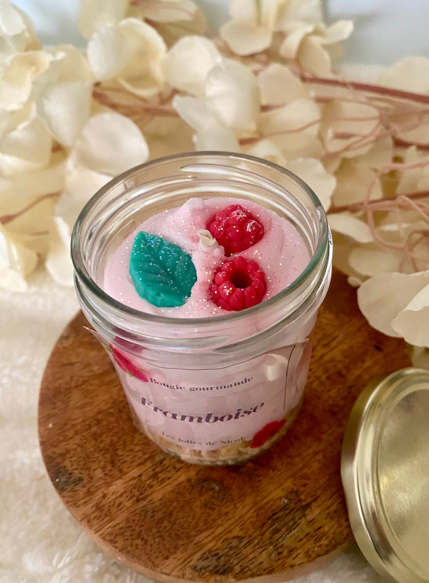 Bougie gourmande framboise - Nouvelle version