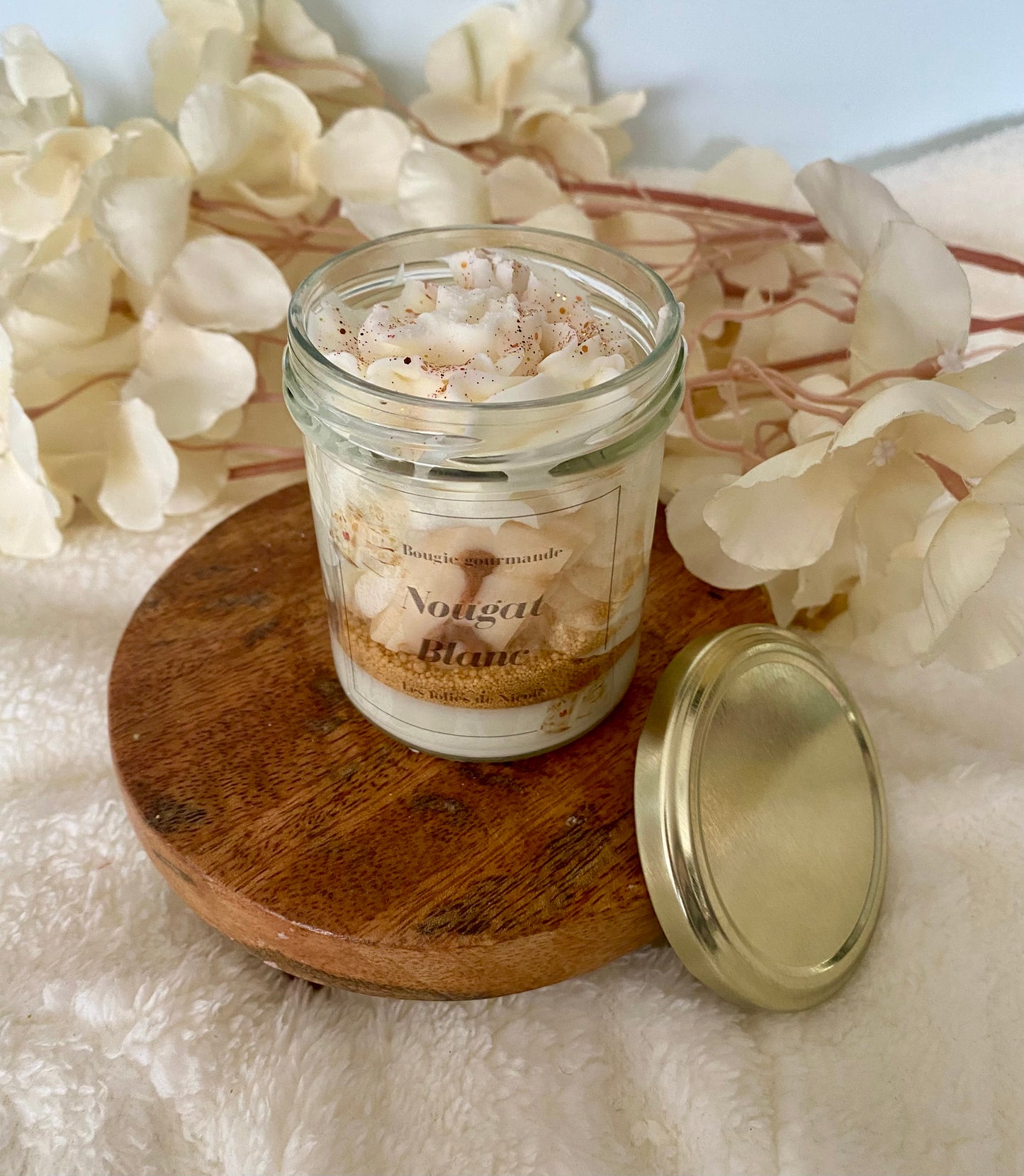 Bougie gourmande Nougat Blanc - Nouvelle version
