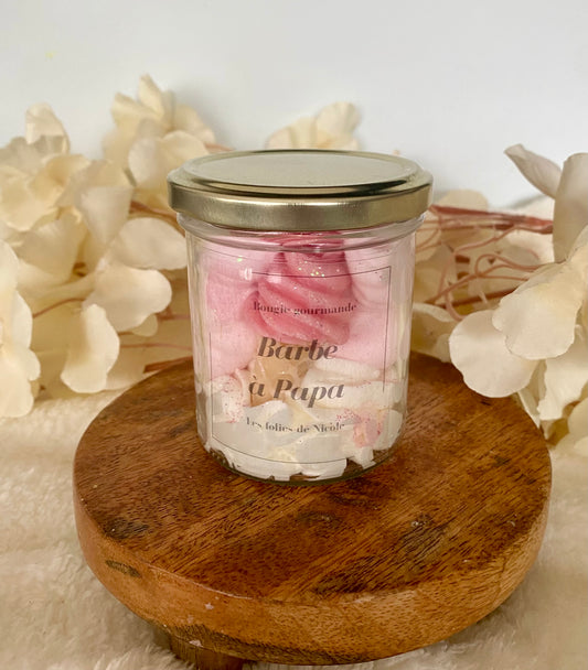 Bougie gourmande Barbe à Papa - Nouvelle version