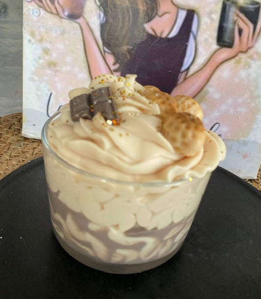 Bougie gourmande cacahouète et chocolat