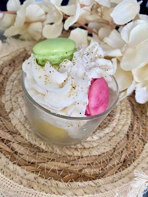 Bougie gourmande macaron