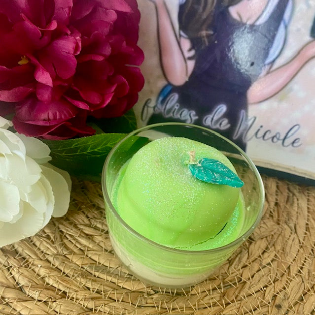 Bougie gourmande pomme verte