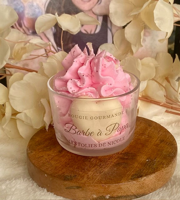 Bougie gourmande Barbe à Papa