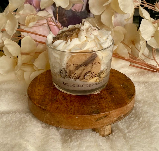 Bougie gourmande cookie chocolat