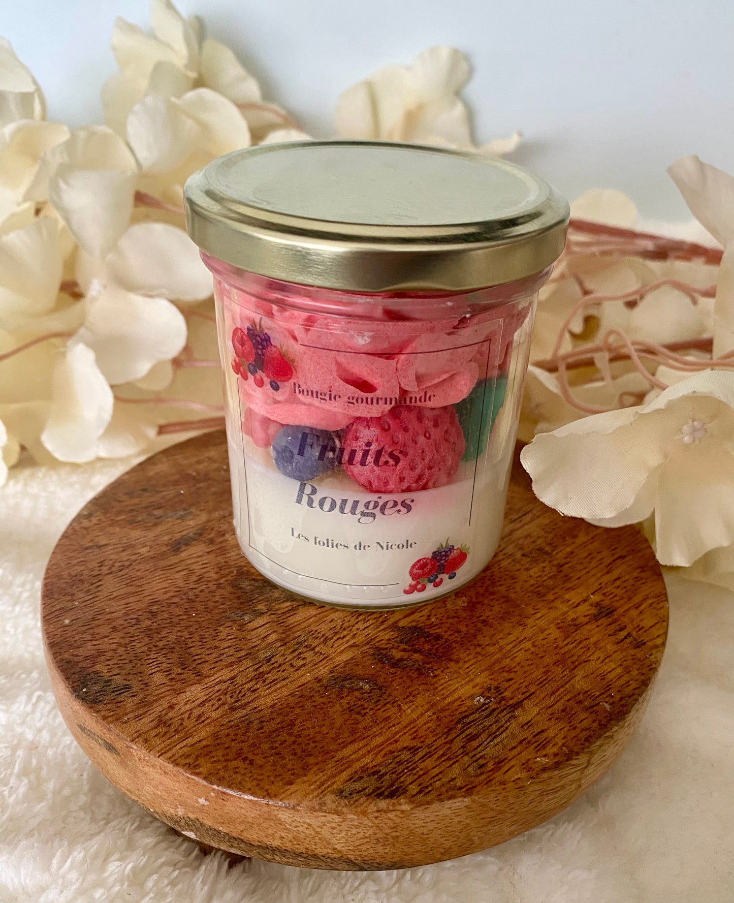 Bougie gourmande fruits Rouges - Nouvelle version