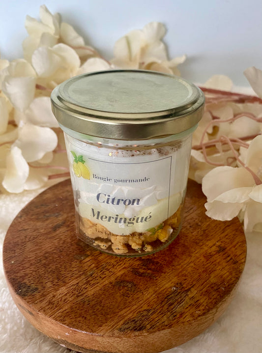 Bougie gourmande Citron meringue - Nouvelle version