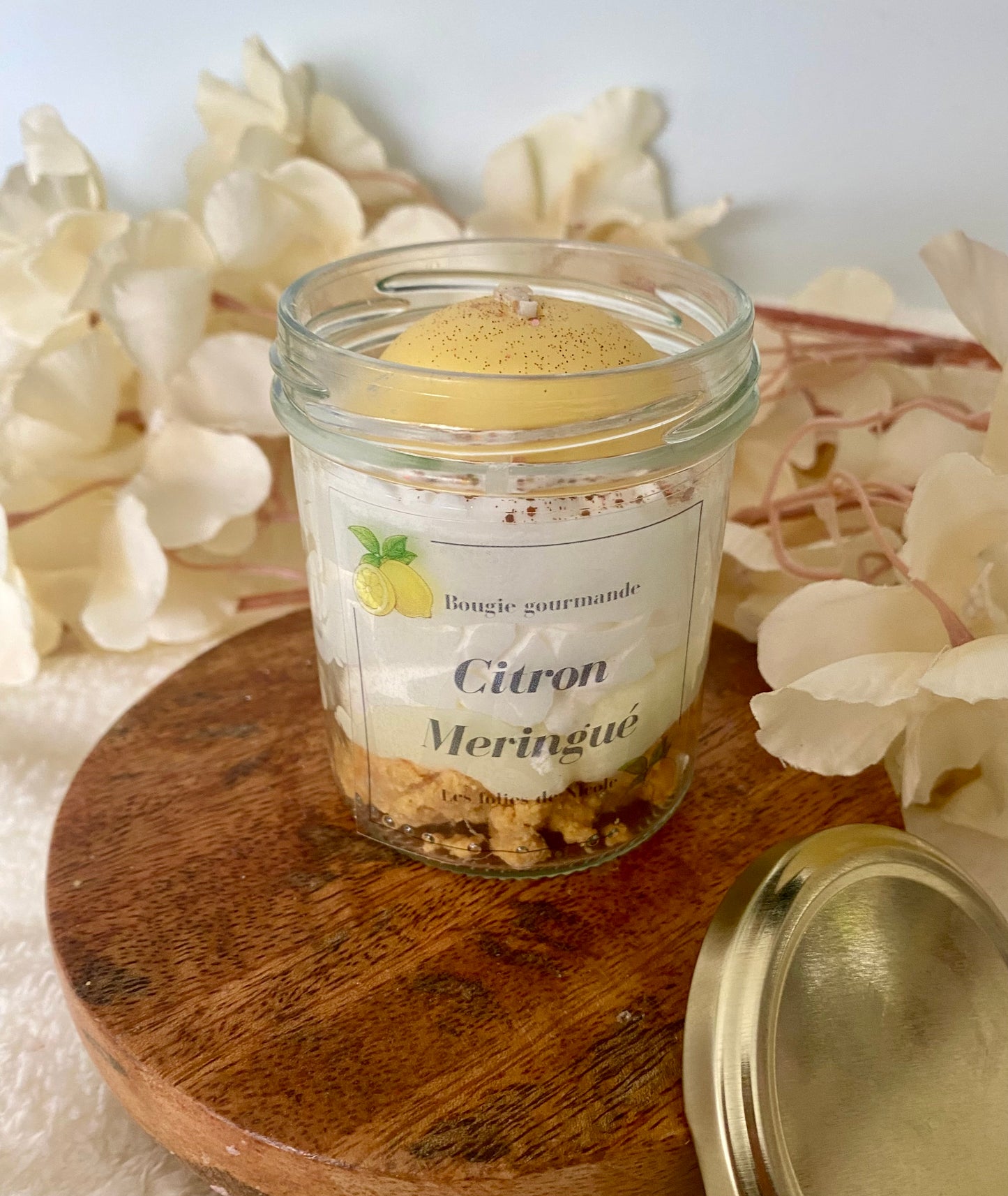 Bougie gourmande Citron meringue - Nouvelle version