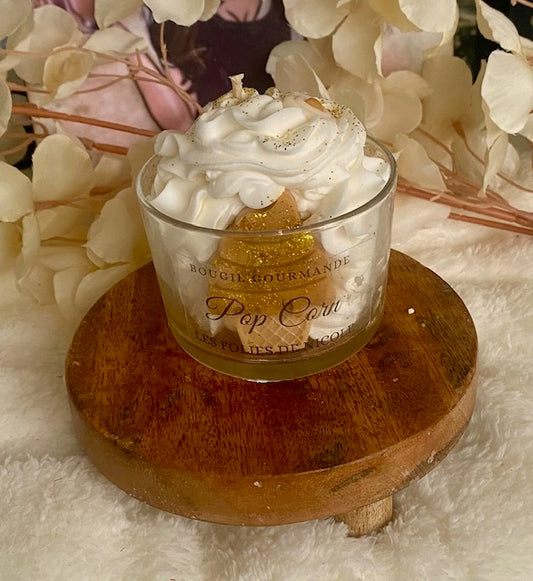 Bougie gourmande pop corn