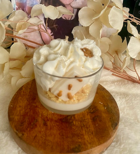 Bougie gourmande nougat blanc 