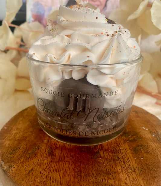 bougie gourmande chocolat noisette